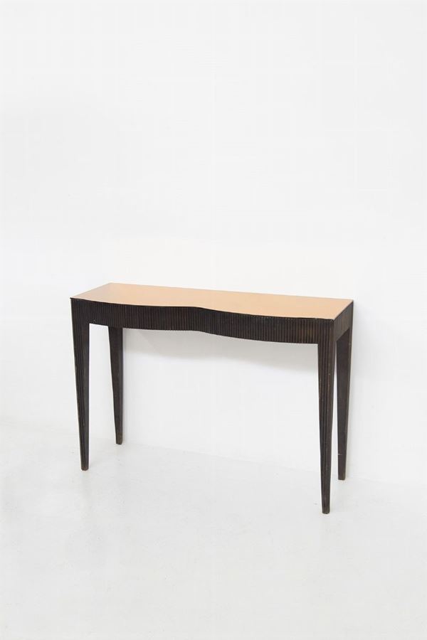 Pietro Chiesa - Console Table attr. to Pietro Chiesa in Wood and Glass