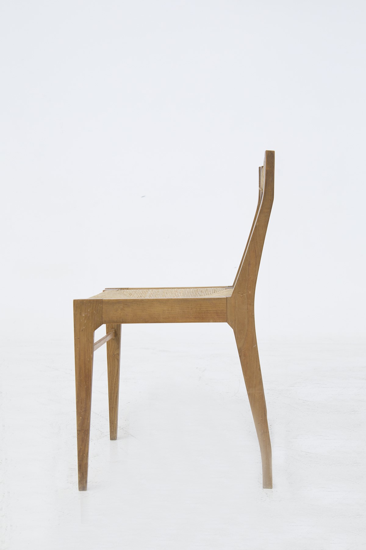 Dieci Sedie Carlo Santi per Arform in Paglia e Legno