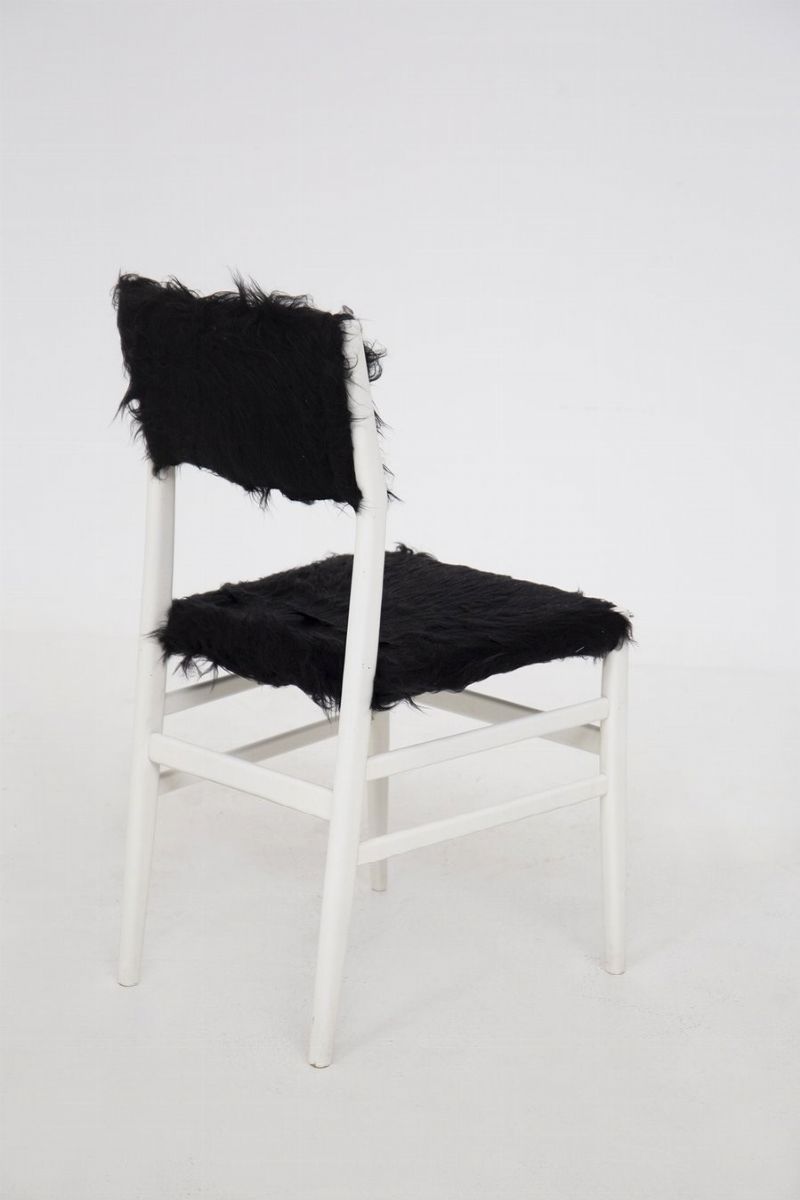 GIO PONTI. Four LEGGERA chairs. 1950s