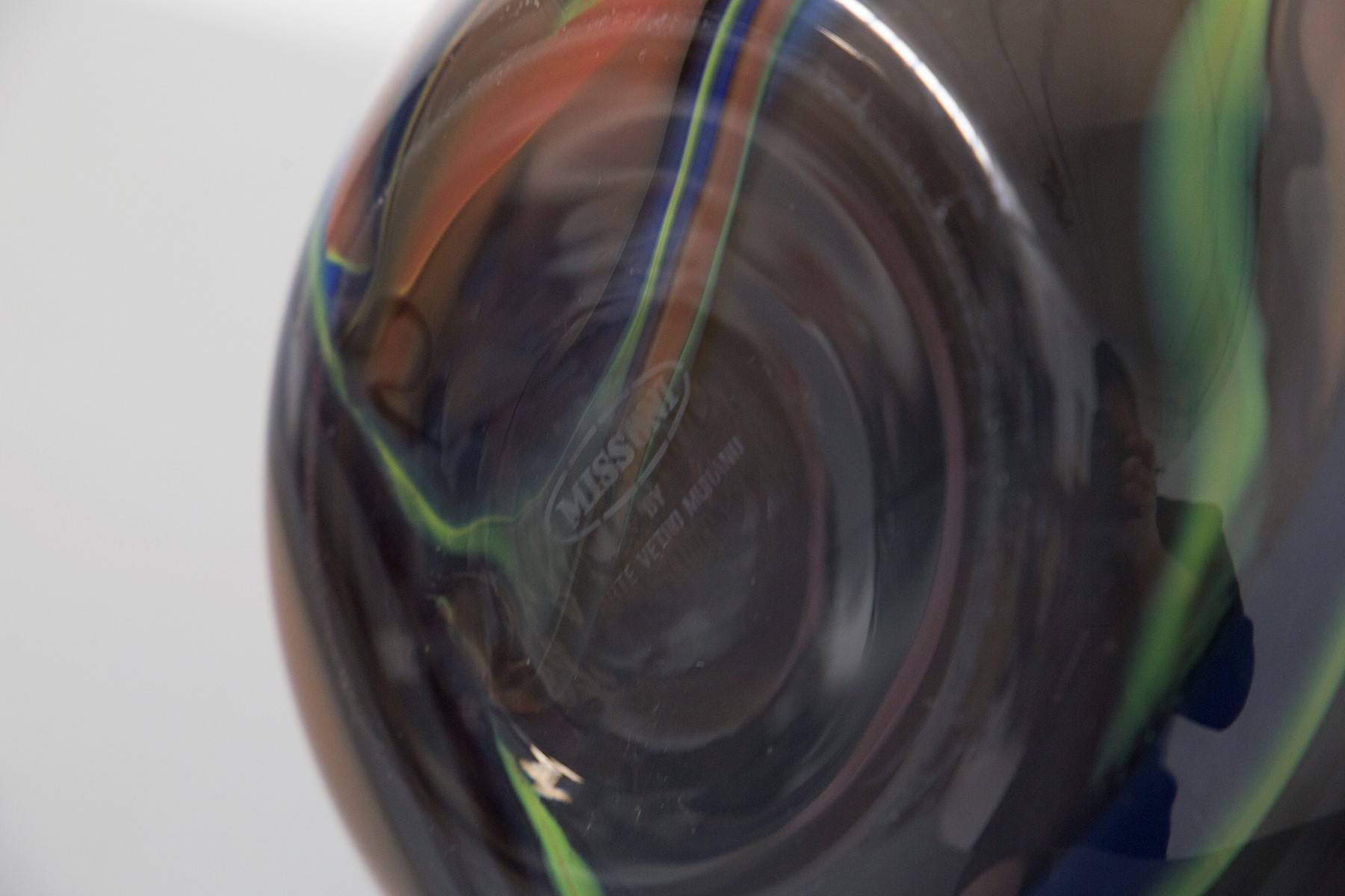 Vaso vetro di Murano Missoni (La filigrana)
