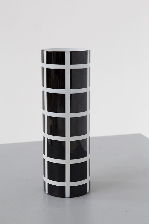 Cleto Munari Murano glass vase, original label