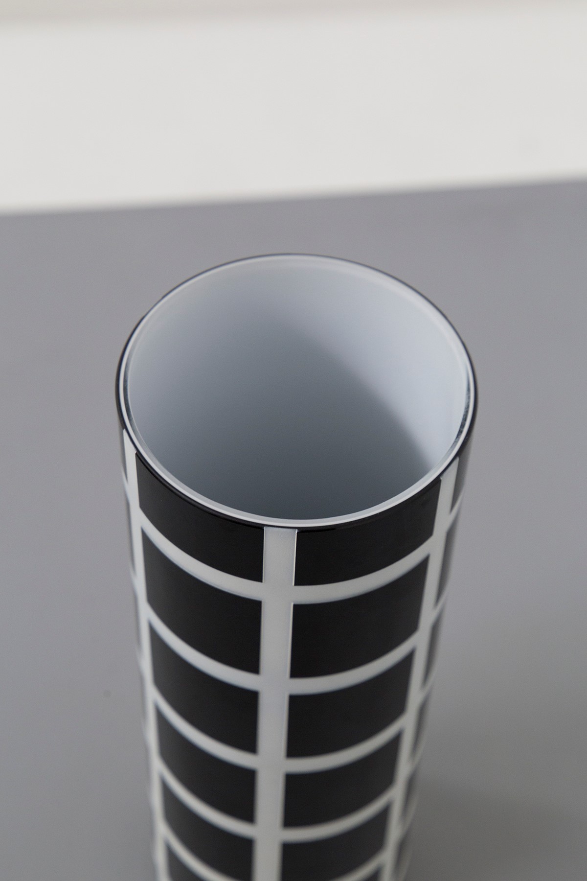 Vaso vetro di Murano Cleto Munari, etichetta originale