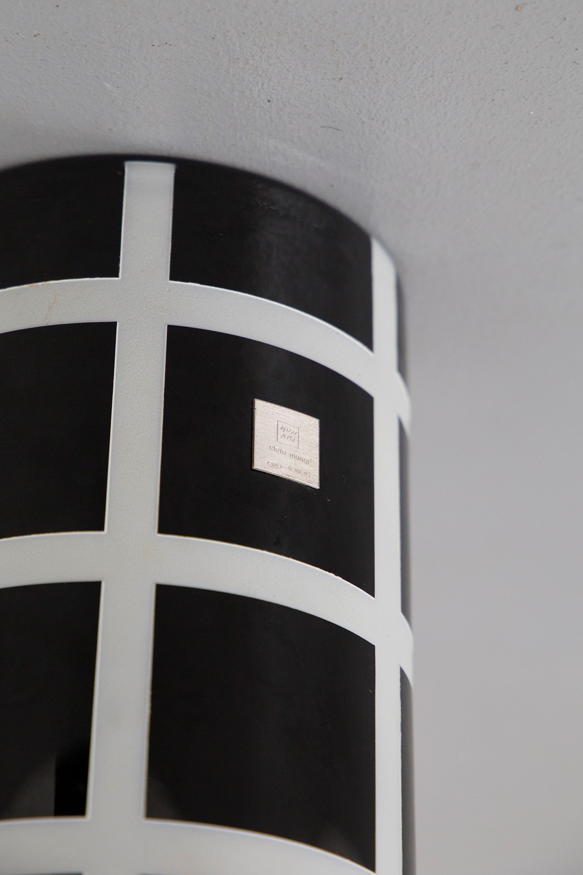 Vaso vetro di Murano Cleto Munari, etichetta originale