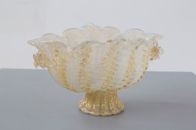 Centrotavola cordonato oro Barovier
