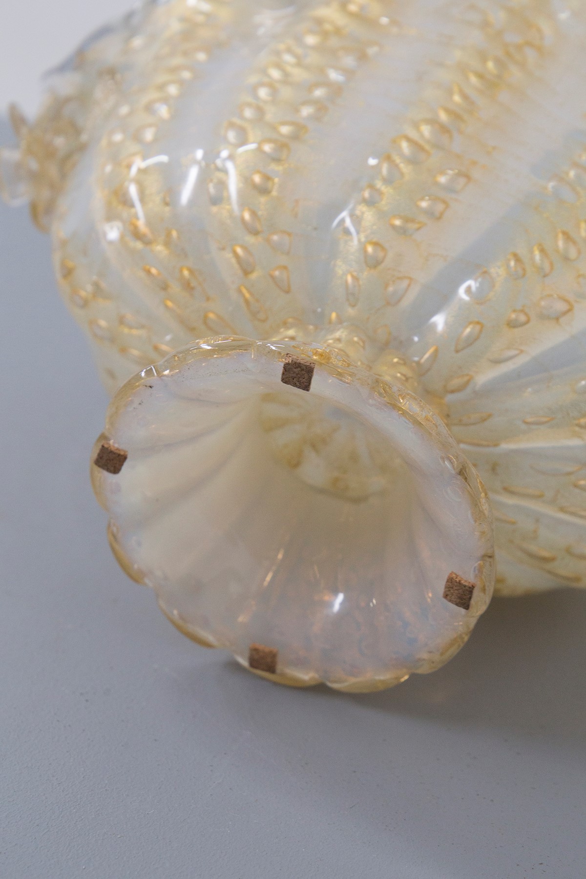 Centrotavola cordonato oro Barovier