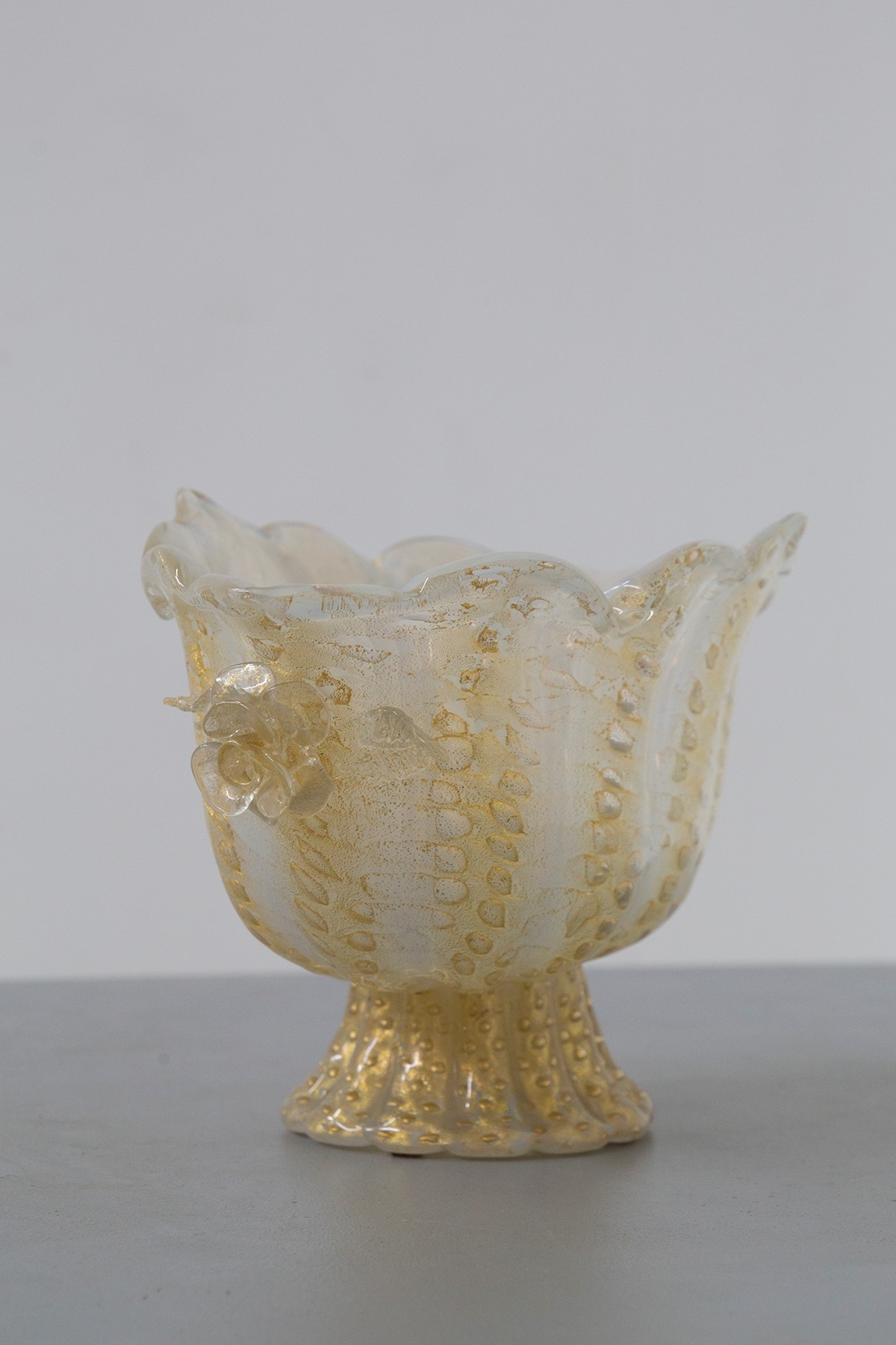 Centrotavola cordonato oro Barovier