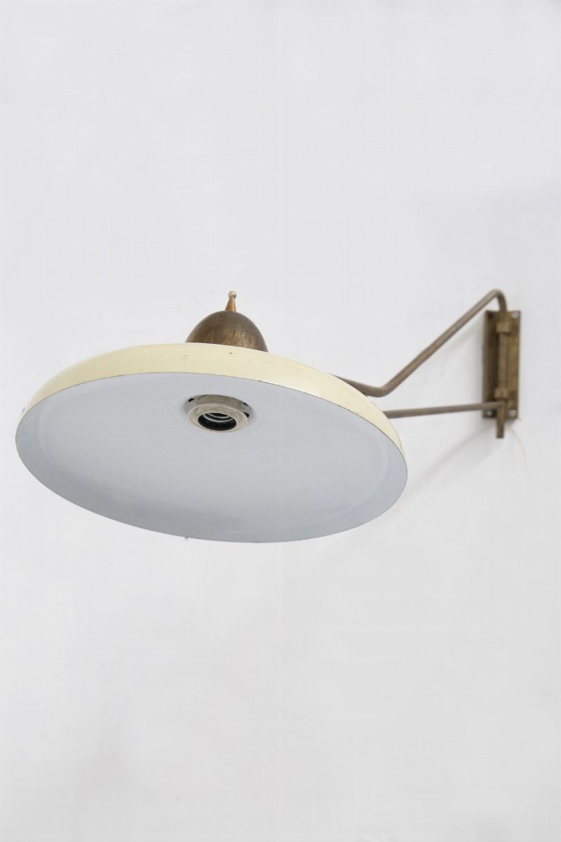 Lampada da Parete Italiana in Ottone
