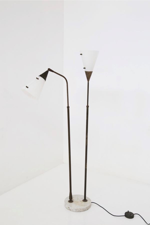 Angelo Ostuni,Renato Forti - Ostuni e Forti Rara lampada da terra Mod. 339-2 PX
