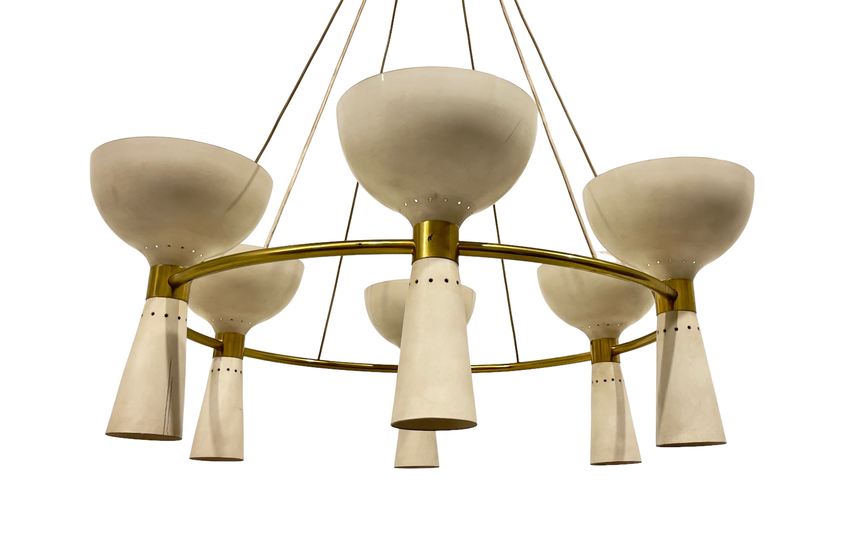 Lampadario Dodici Luci Stilnovo