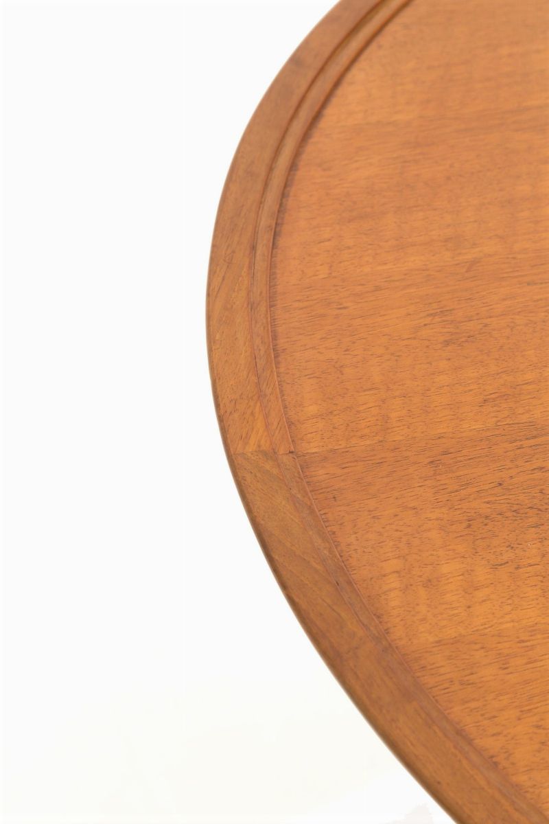 FRANCO ALBINI(Attr.) Round coffee table in walnut