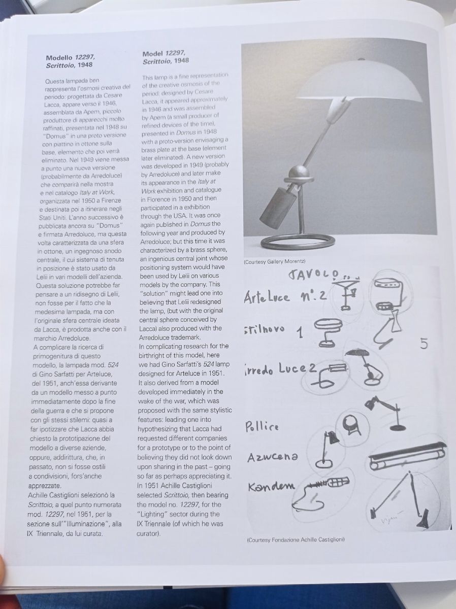 Lampada da Tavolo Angelo Lelli per Arredoluce Mod. Scrittoio 12297