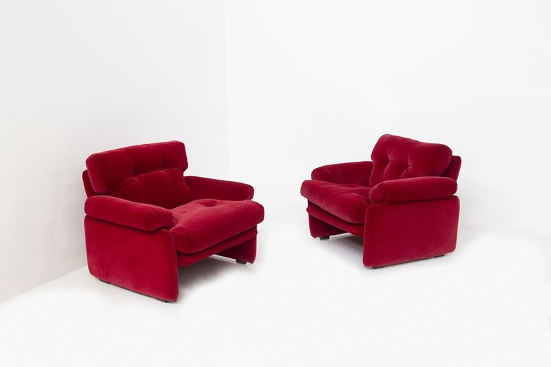 Poltrone Mod. "coronado" di Afra e Tobia Scarpa per B&b