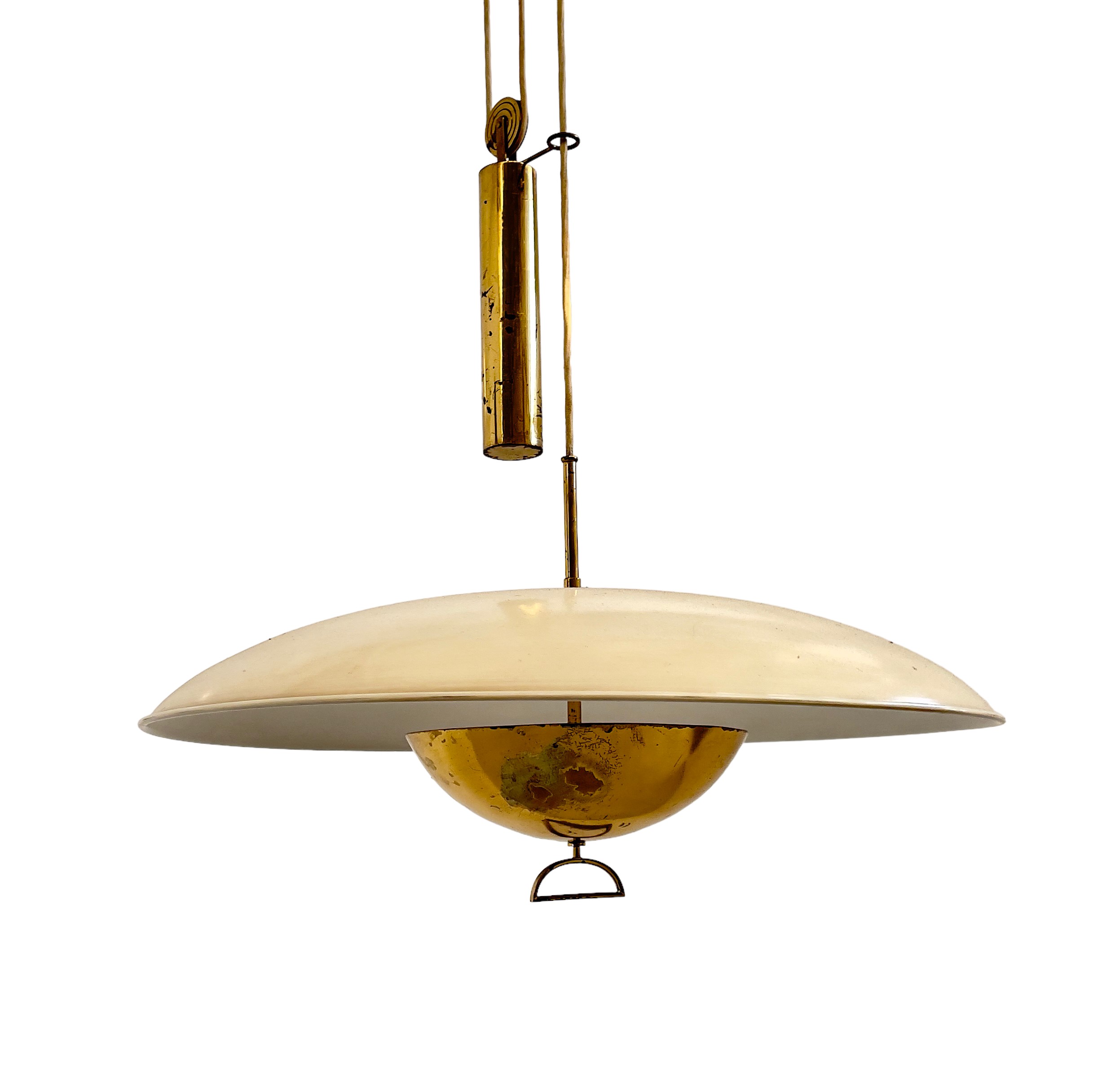 Lampadario saliescendi Arteluce (attr.)