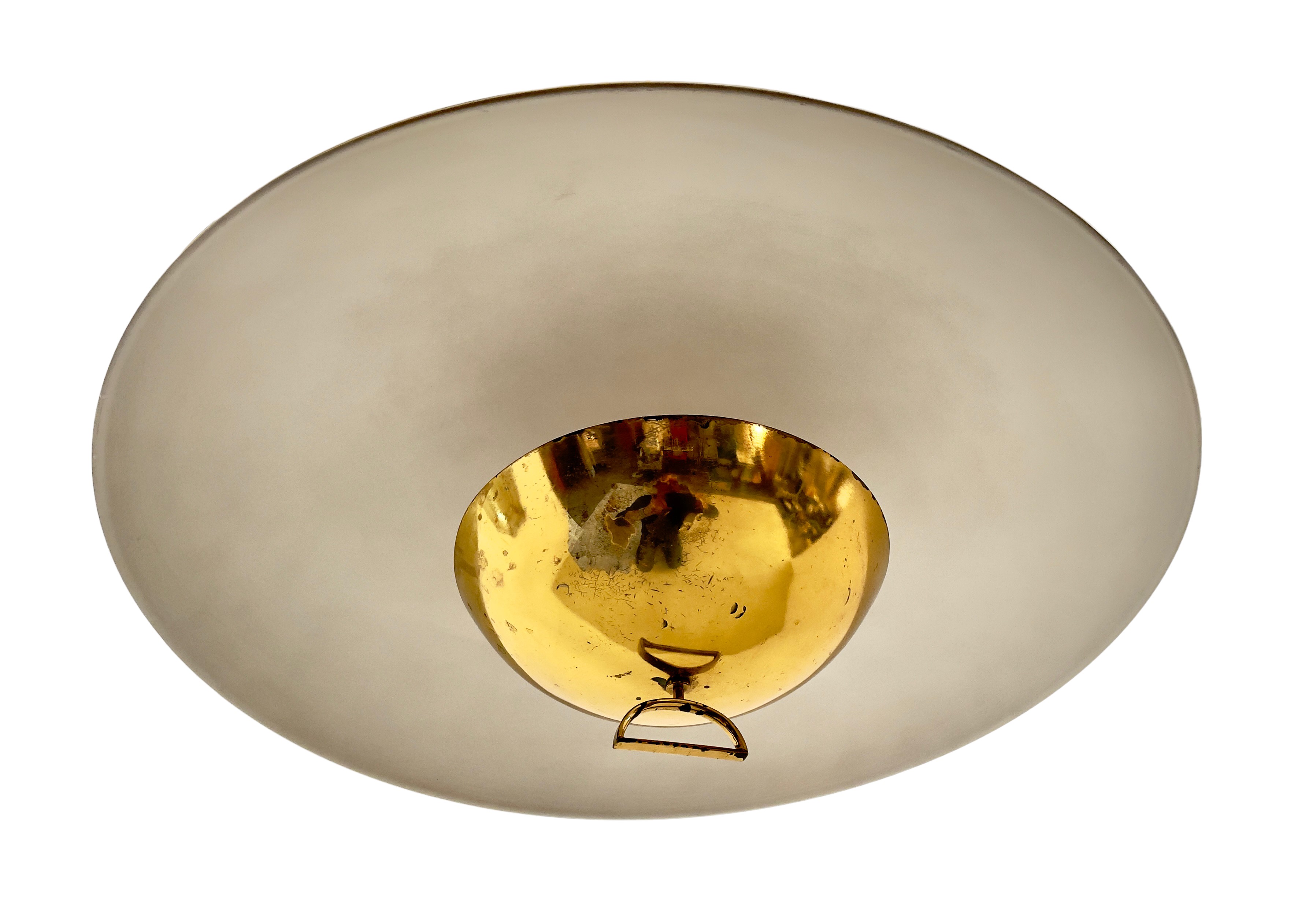 Lampadario saliescendi Arteluce (attr.)