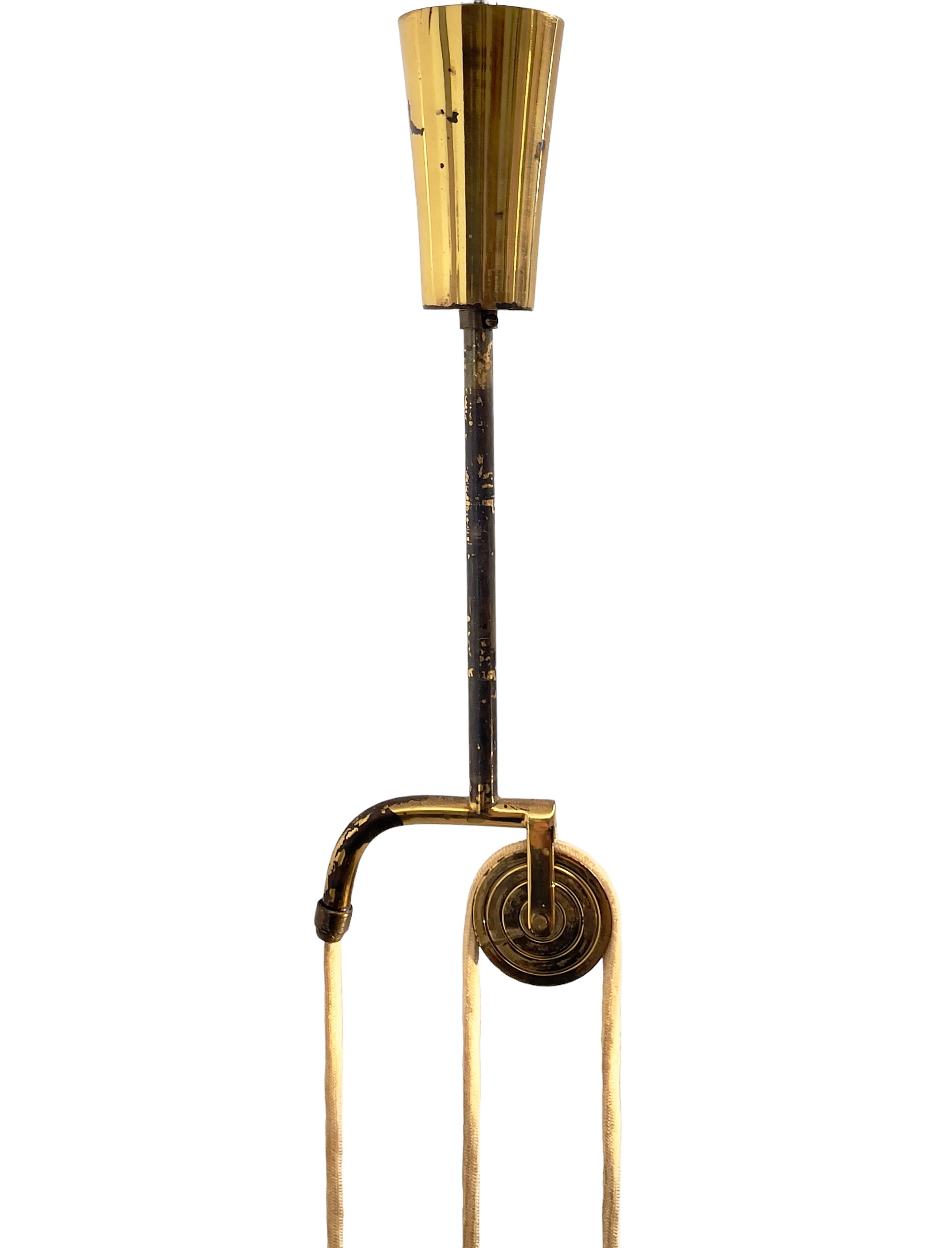 Lampadario saliescendi Arteluce (attr.)