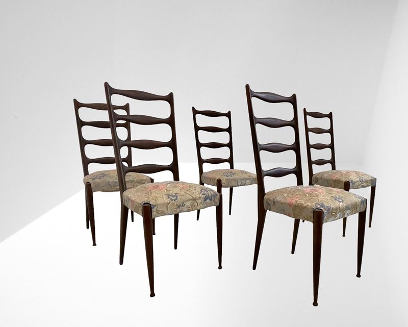 Set di Cinque Sedie Paolo Buffa