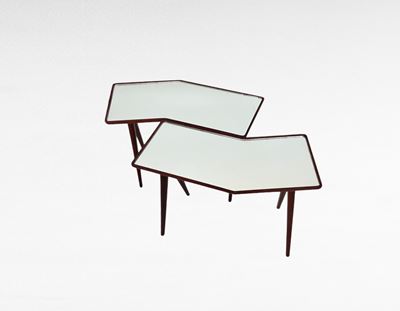 Coppia di Tavolini di Gio Ponti per Fontana Arte