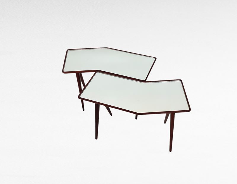 Coppia di Tavolini di Gio Ponti per Fontana Arte
