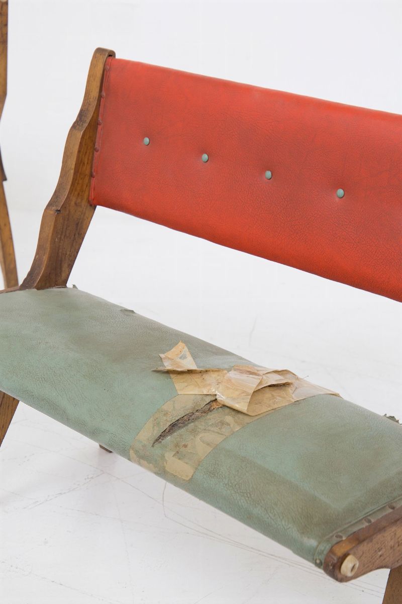 Coppia di Panche Scuola Torinese