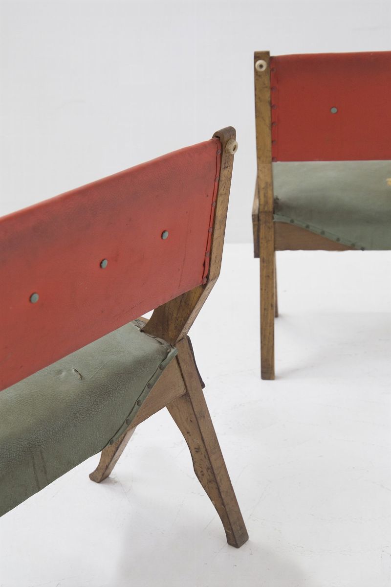 Coppia di Panche Scuola Torinese