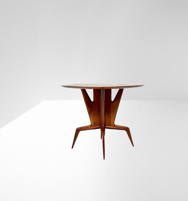 Melchiorre Bega - Round dining table in noble wood by Melchiorre Bega