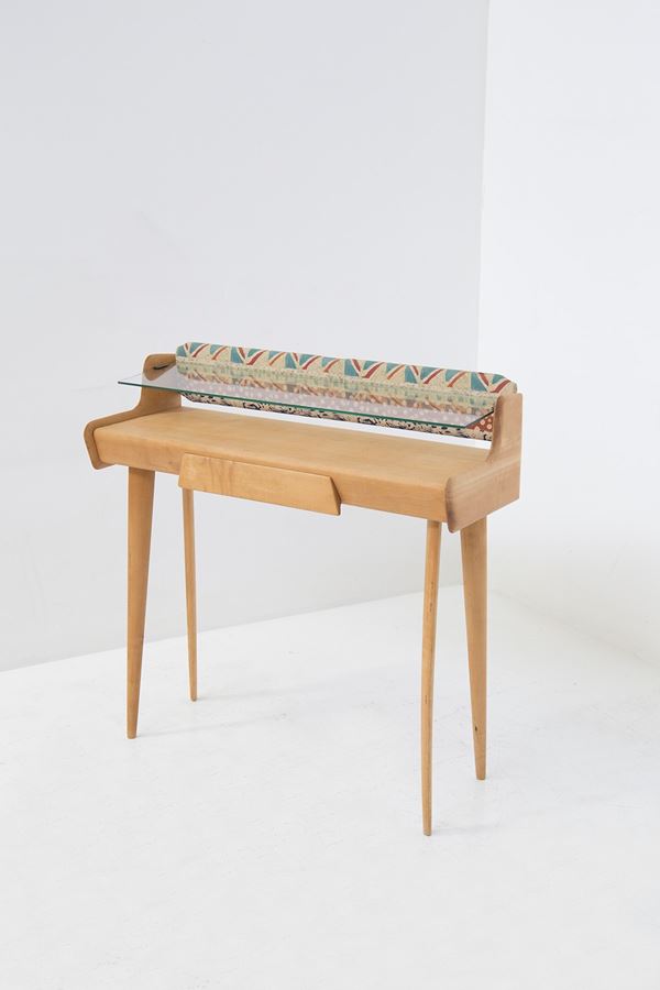 Manifattura Italiana - Italian wood and glass writing desk