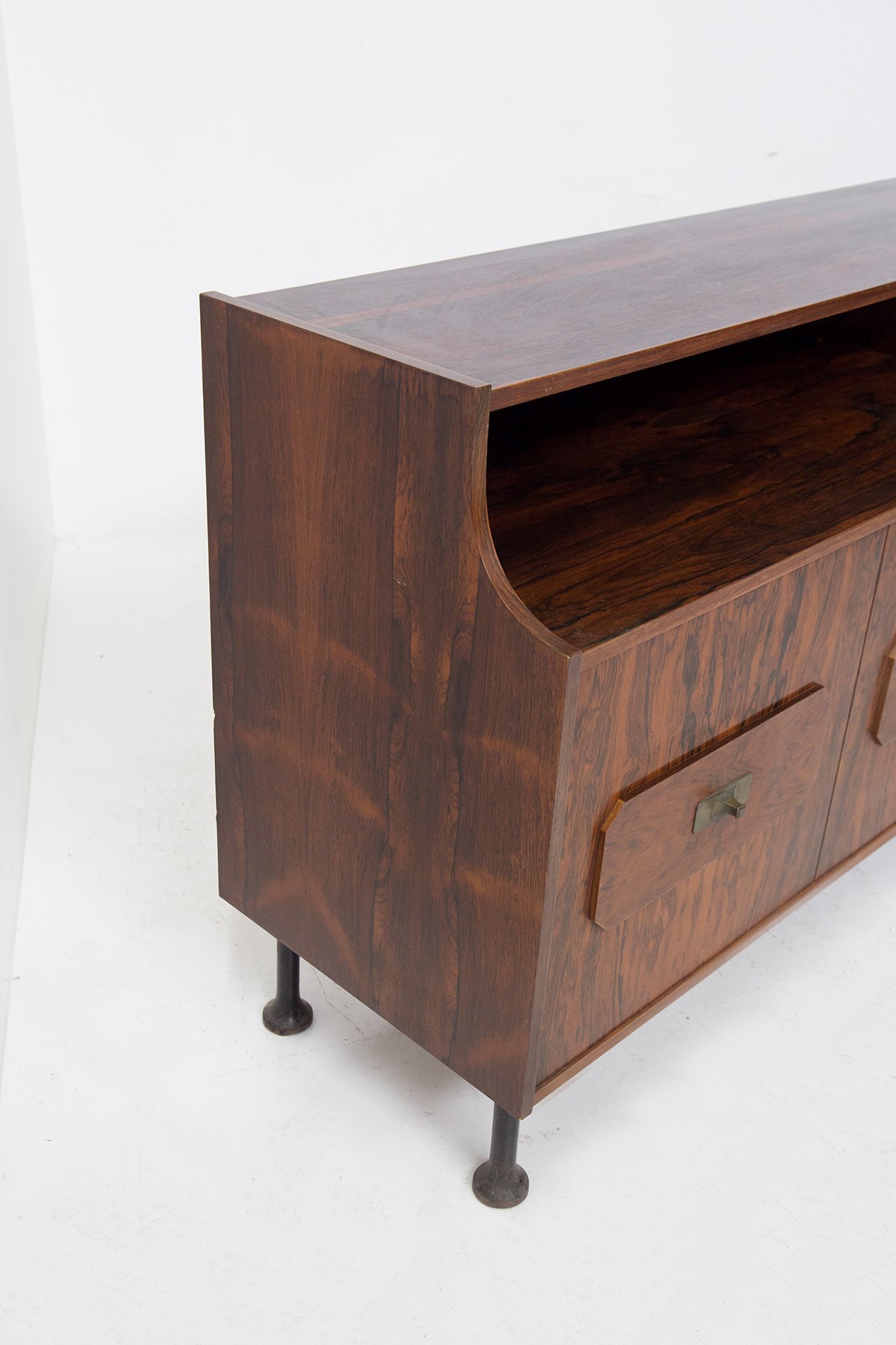 Credenza Brasiliana in Legno e Ottone
