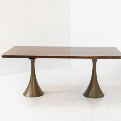 Raro Tavolo di Osvaldo Borsani in Bronzo