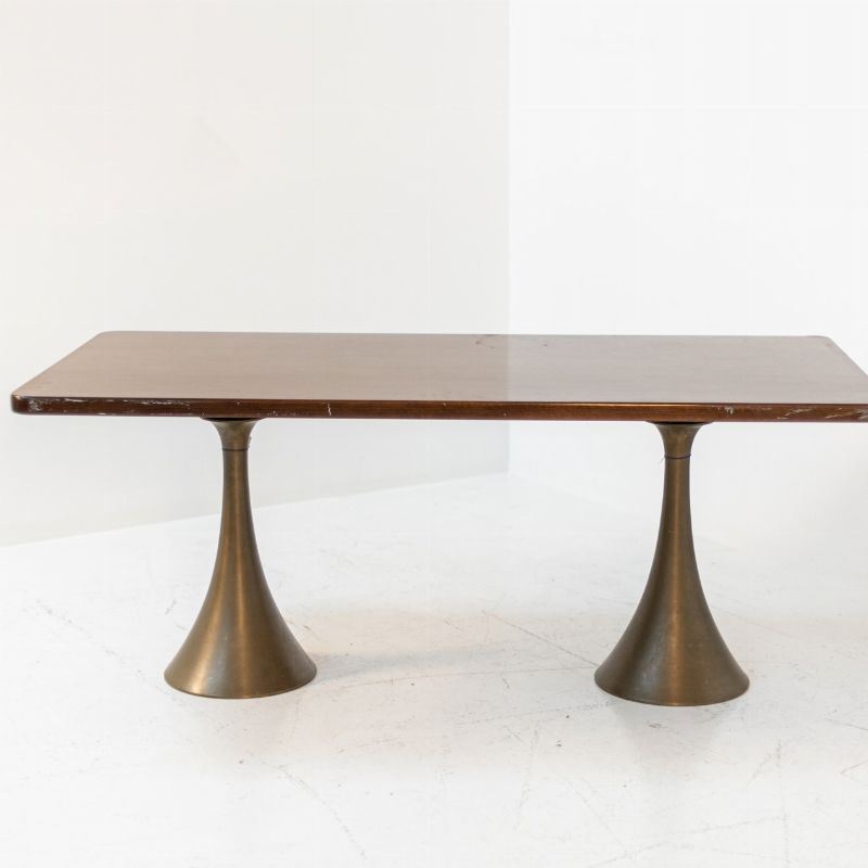 Raro Tavolo di Osvaldo Borsani in Bronzo