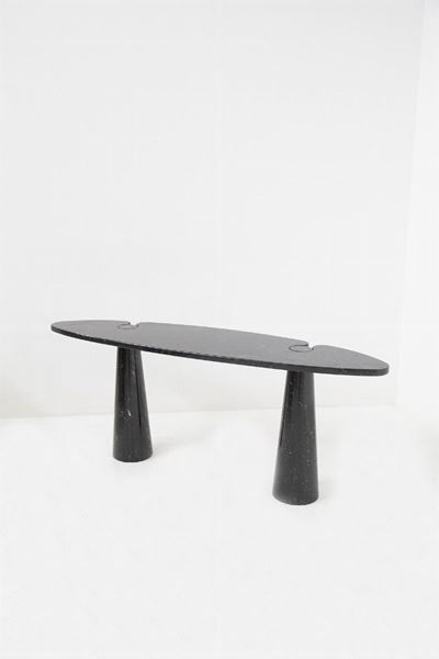 Consolle in Marmo Nero di Angelo Mangiarotti
