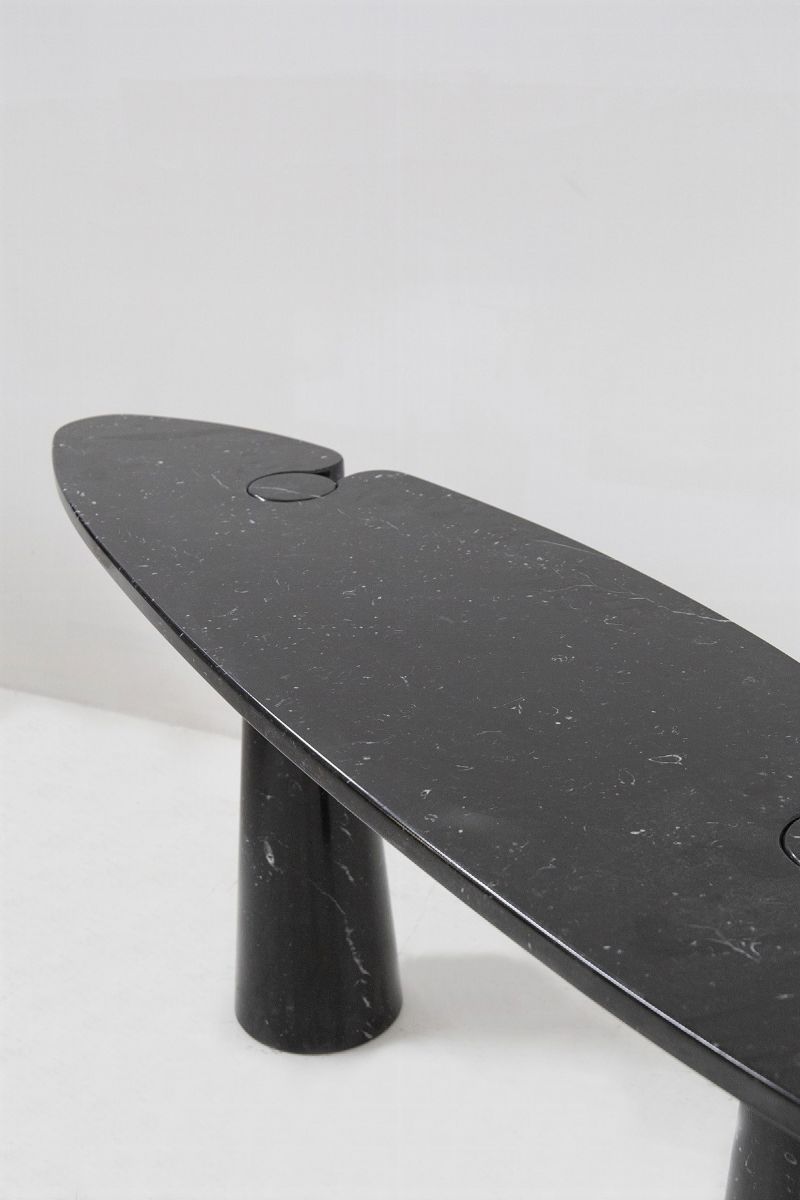 Consolle in Marmo Nero di Angelo Mangiarotti