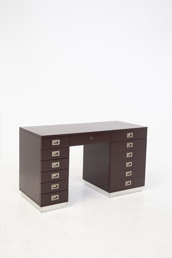 Luigi Caccia Dominioni - Desk in Wood by Luigi Caccia Dominioni for Residence Vips