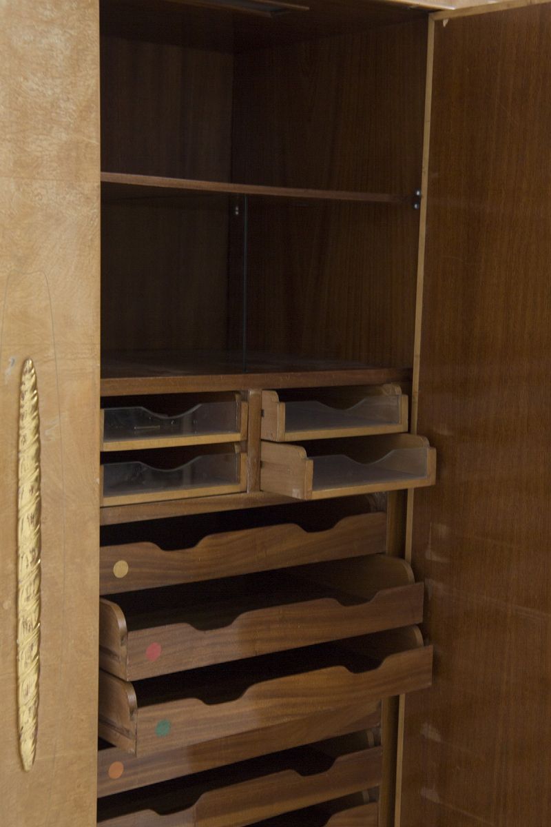 Armadio in Legno di Pero di Paolo Buffa per Arrighi Mobili D'arte Cantù