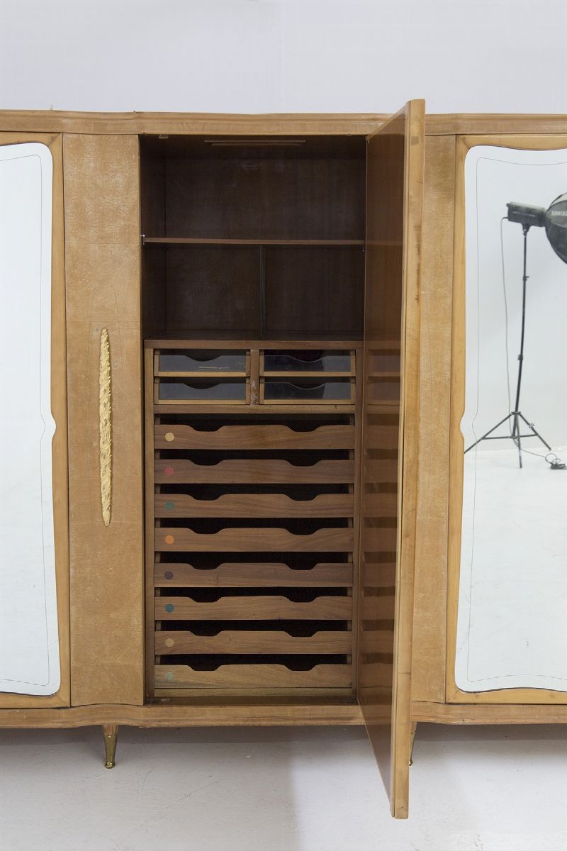 Armadio in Legno di Pero di Paolo Buffa per Arrighi Mobili D'arte Cantù