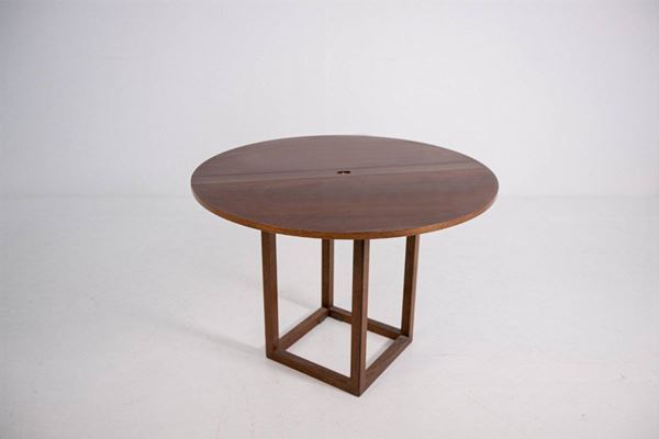 Pierluigi Ghianda - "Gabbiano" Folding Table in Walnut, Limited Edition