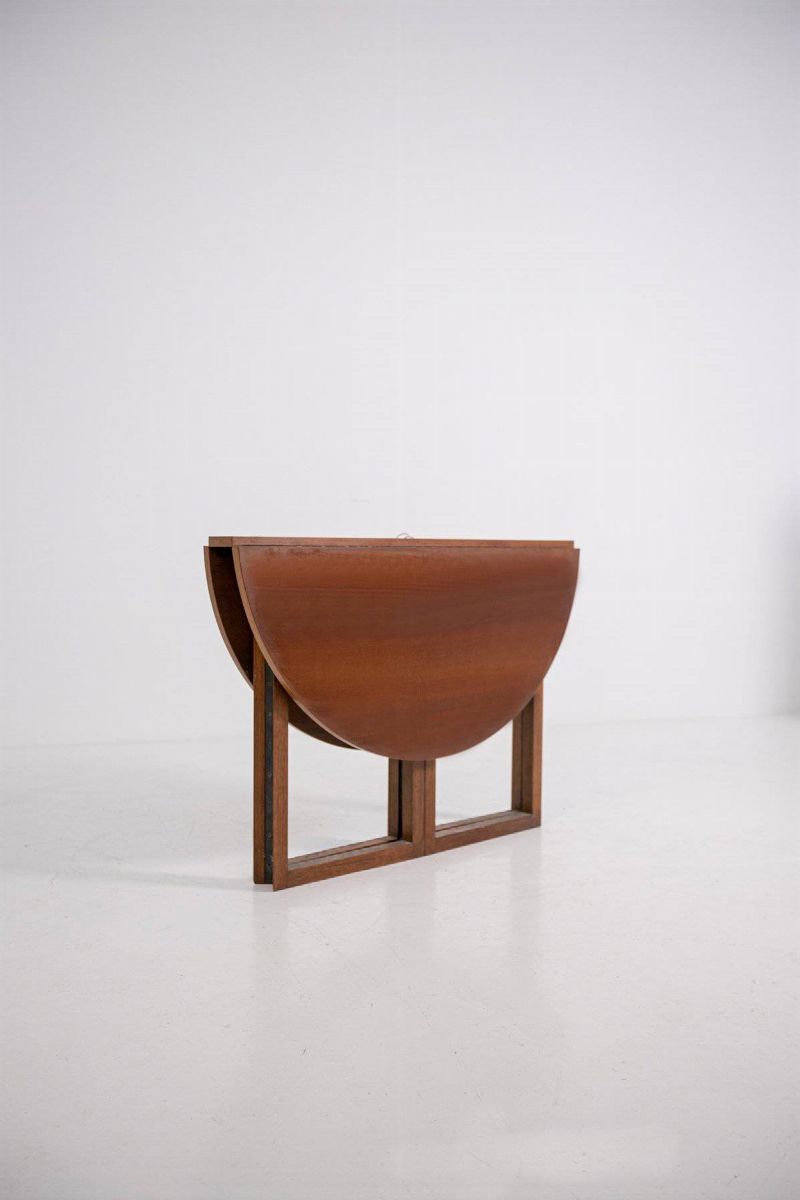Pierluigi Ghianda "gabbiano" Folding Table in Walnut, Limited Edition