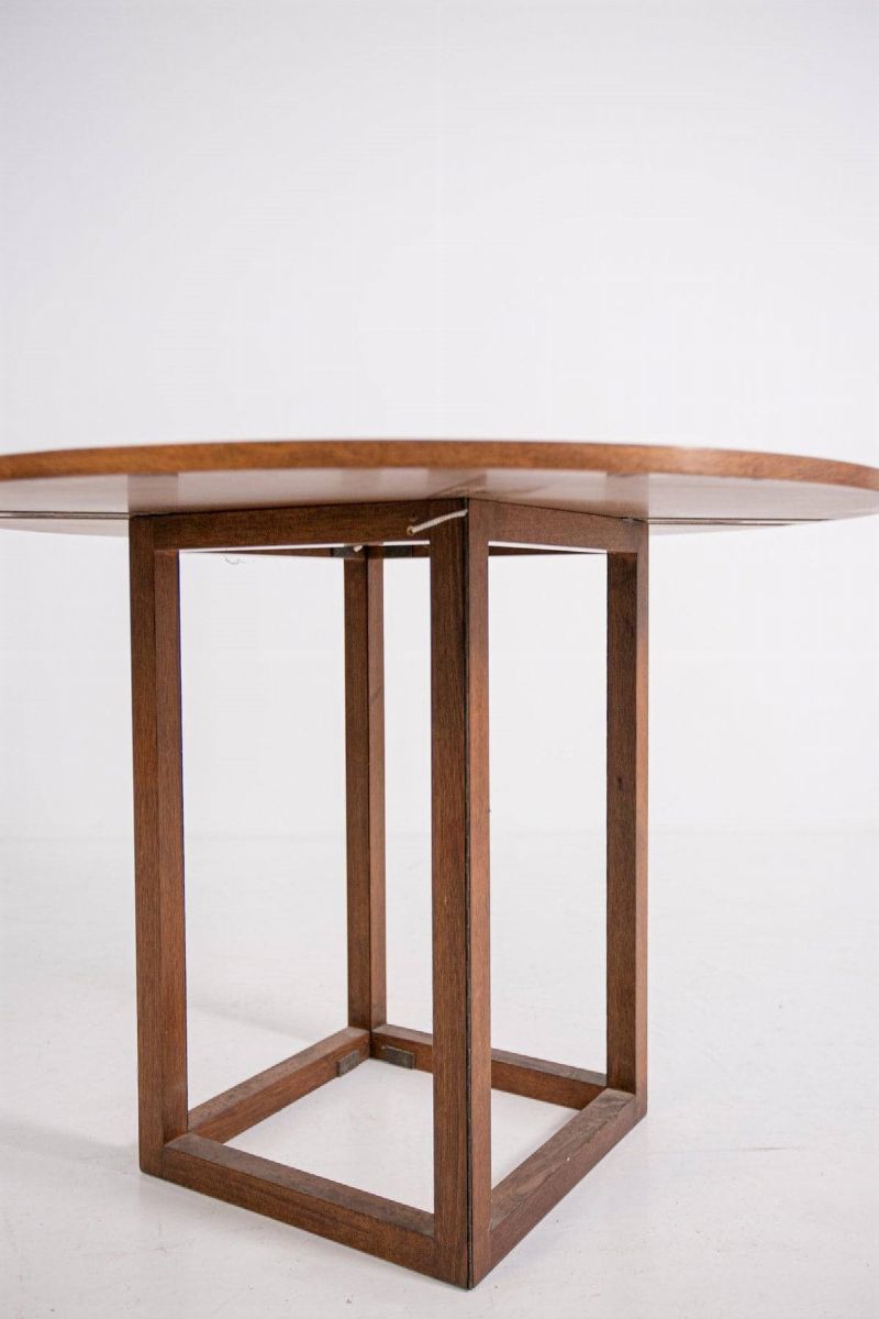 Pierluigi Ghianda "gabbiano" Folding Table in Walnut, Limited Edition