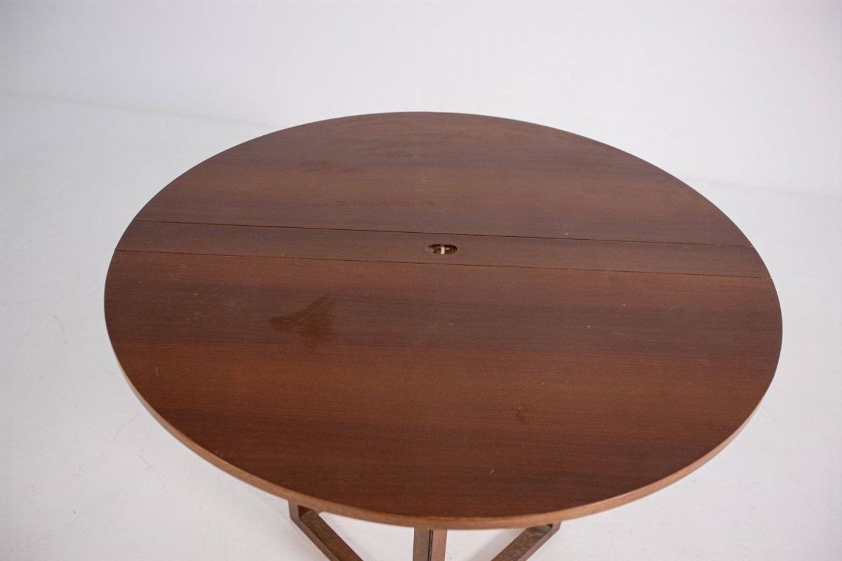 Pierluigi Ghianda "gabbiano" Folding Table in Walnut, Limited Edition