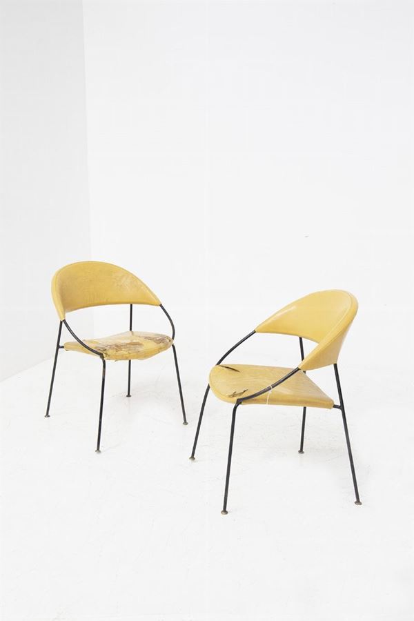 Gastone Rinaldi - Pair of Gastone Rinaldi chairs for Rima