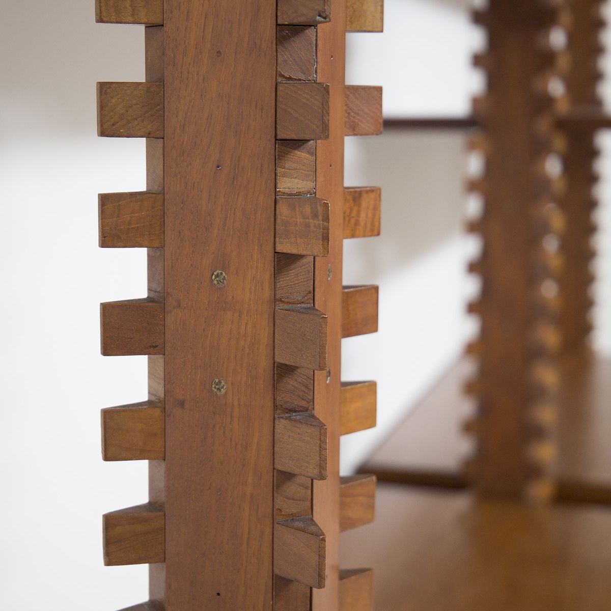 Vintage Modular Bookcase in Wood By Ico Parisi