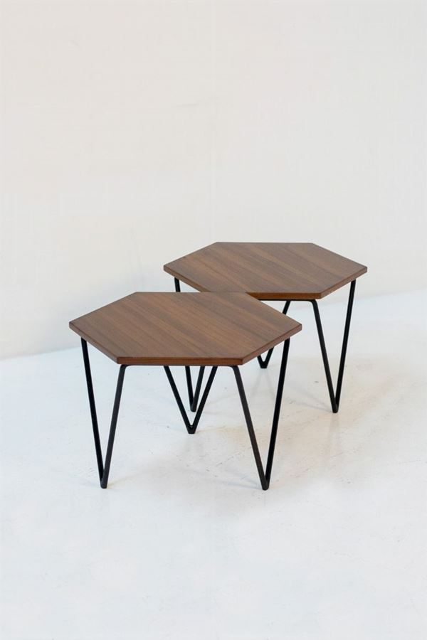 Gio Ponti - Coppia di tavolini Isa Bergamo
