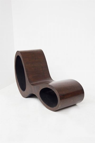 Chaise Lounge in Legno Attr. a Ron Arad