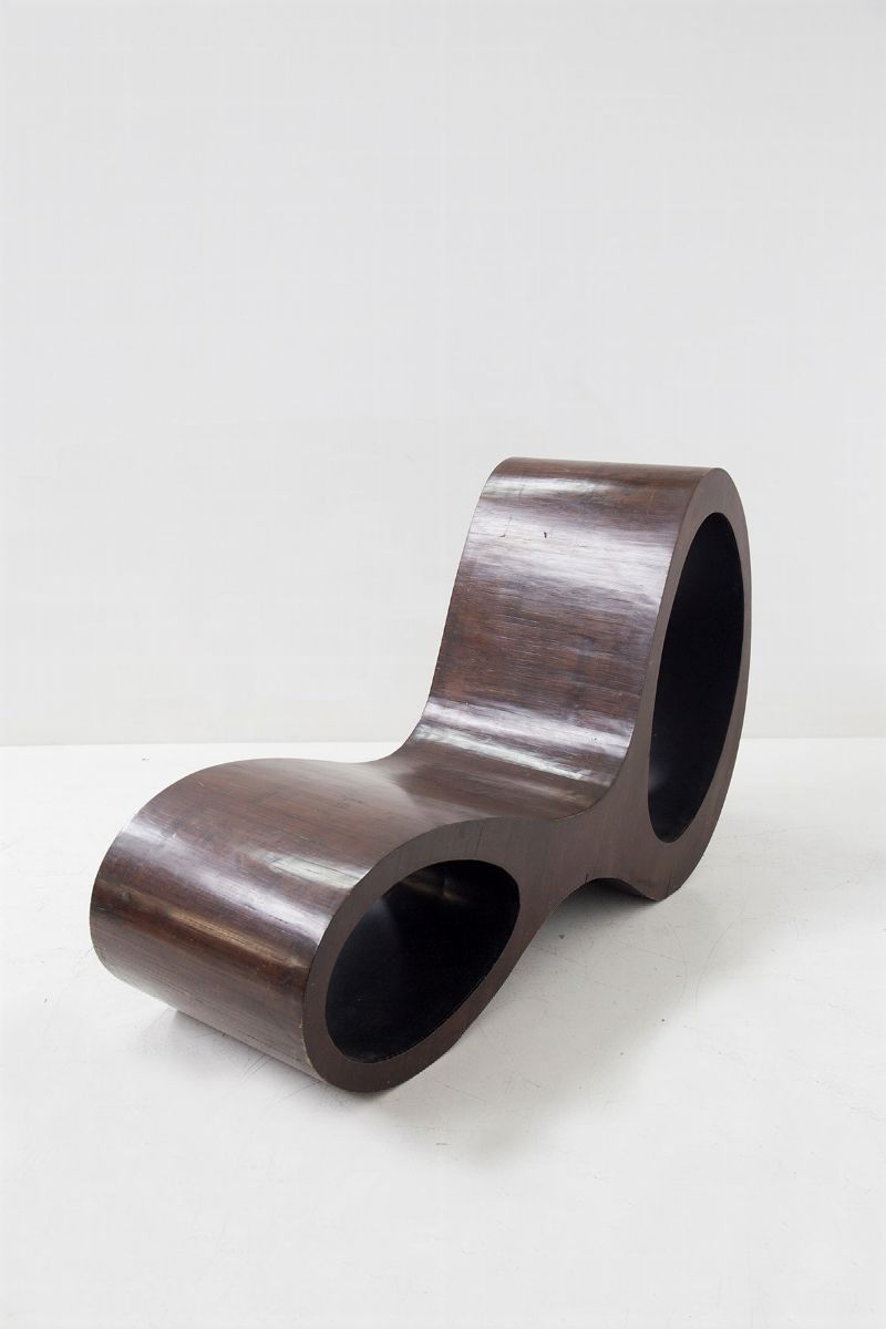Chaise Lounge in Legno Attr. a Ron Arad