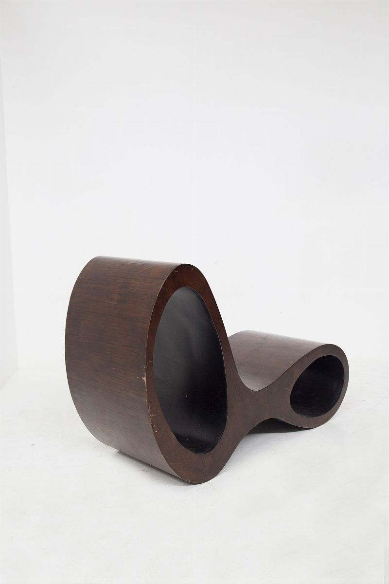 Chaise Lounge in Legno Attr. a Ron Arad