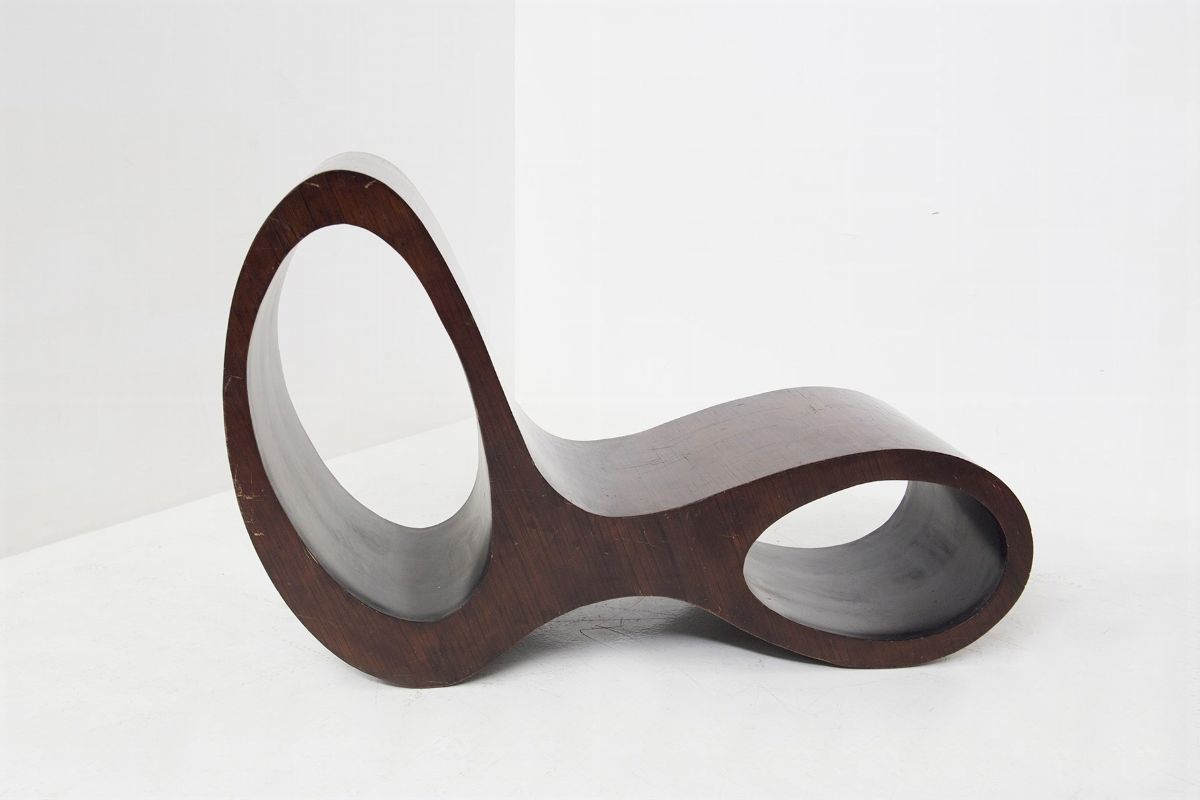 Chaise Lounge in Legno Attr. a Ron Arad