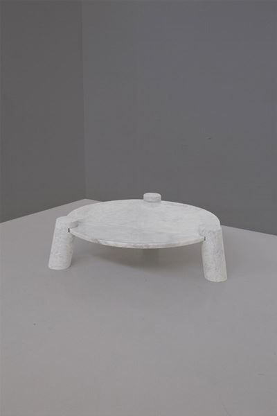 Raro Tavolino da Salotto Angelo Mangiarotti, Etichetta