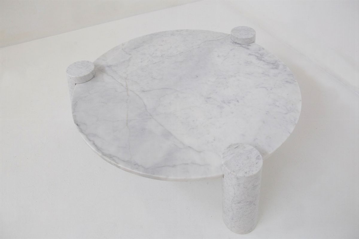 Raro Tavolino da Salotto Angelo Mangiarotti, Etichetta