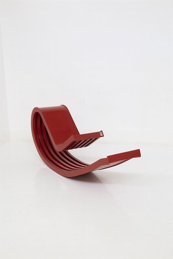 Cesare Leonardi - Rare rocking chair by Cesare Leonardi and Franca Stagi