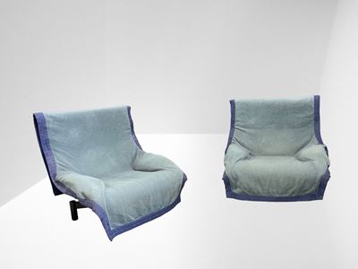 Coppia di Poltrone Sindbad di Vico Magistretti per Cassina