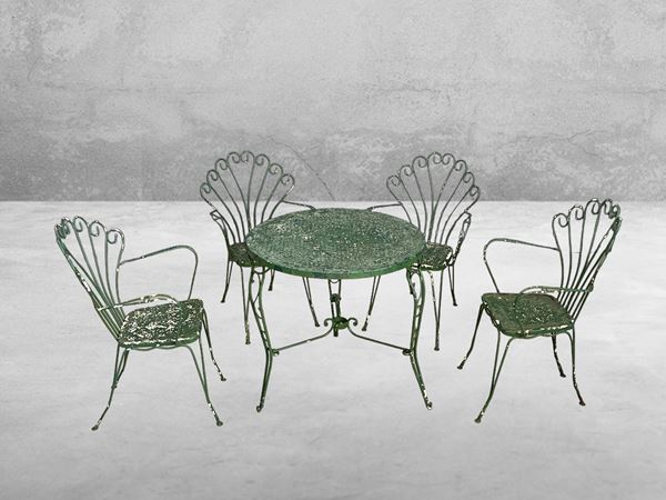 Garden table and four chairs Casa e Giardino Production